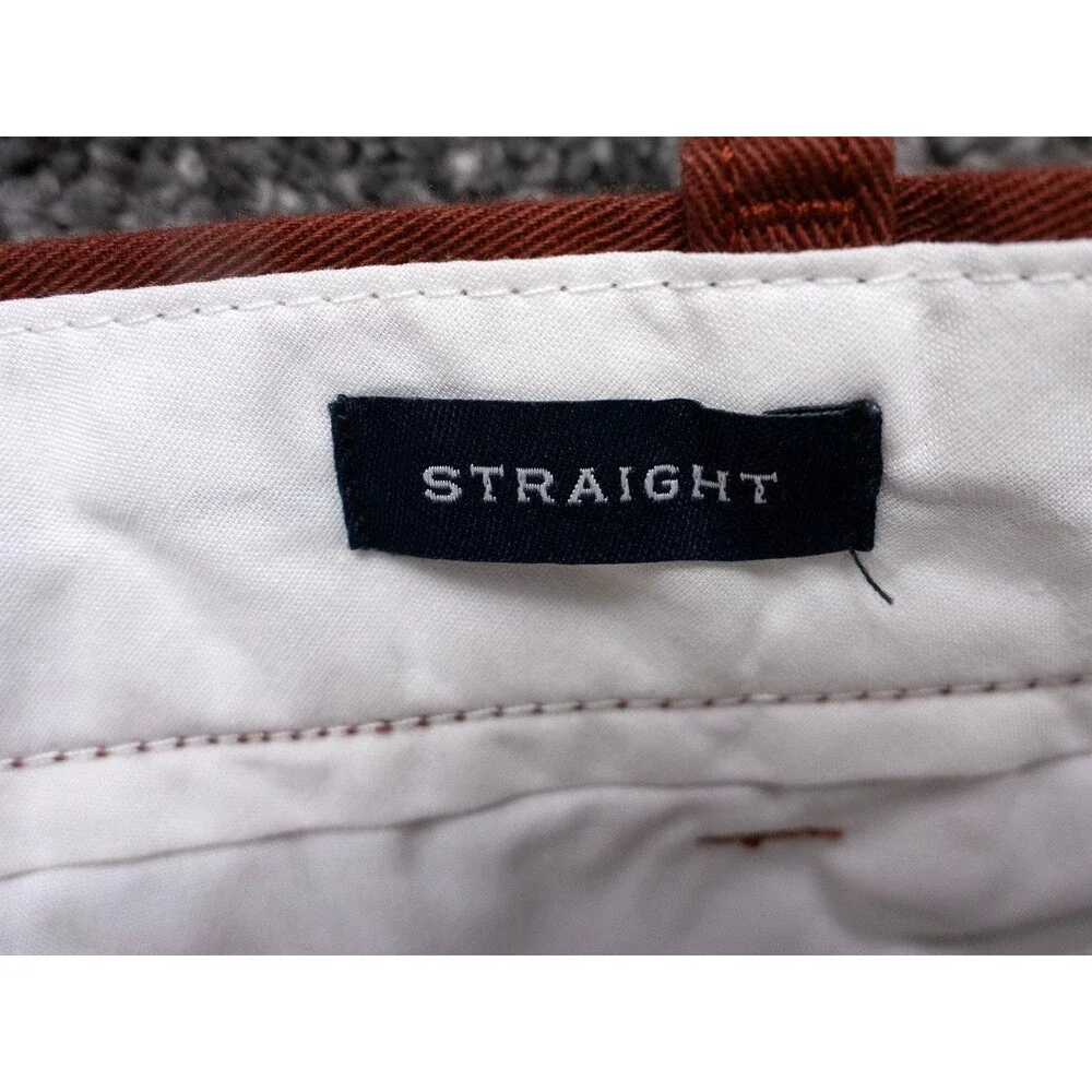 J Crew Chino Pants Mens 38x32 Actual 39x32 Deep Redwood Straight Fit Flex NWT